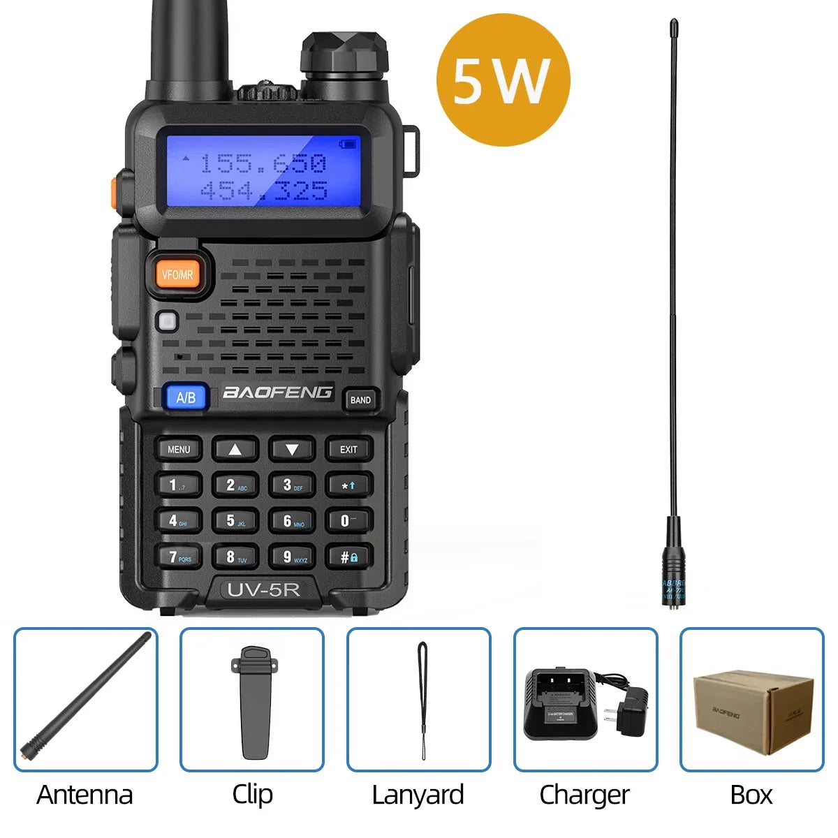Baofeng Walkie Talkie UV 5R 5W 8W Dual Band Ham Two Way Radio Vhf Uhf FM Radio Handheld Transceiver Hunting 16KM