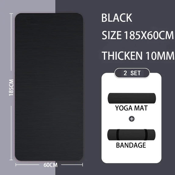 2Meter Longer Yoga Mat Super Large Lengthened Yoga Mat Men's Special High Quality Fitness  Pilates Exercise Healthy Fitness Mat