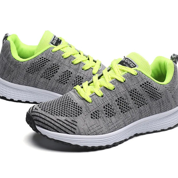 Women Casual Shoes Fashion Breathable Walking Mesh Flat Shoes Sneakers Women 2021 Gym Vulcanized Shoes White Female Footwear