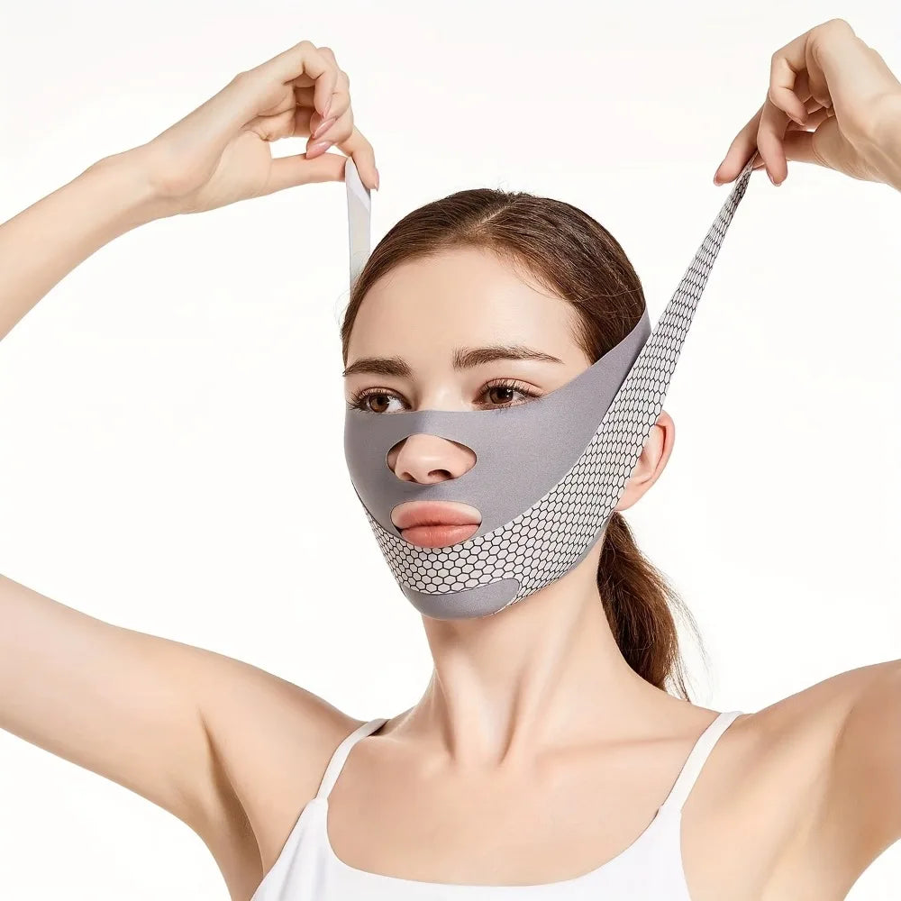 Face Slimming Bandage V Line Face Shaper Double Chin Reducer Face Lifting Belt Anti Wrinkle Facial Massager Women Skin Care Tool