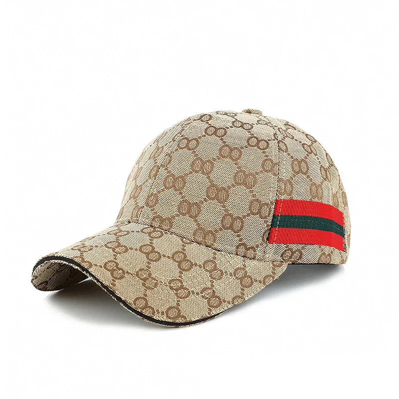 New Fashion Trend Red Green Stripe Black Baseball Cap Classic Men Women Outdoor Casual Sport Trucker Hat Dad Hats