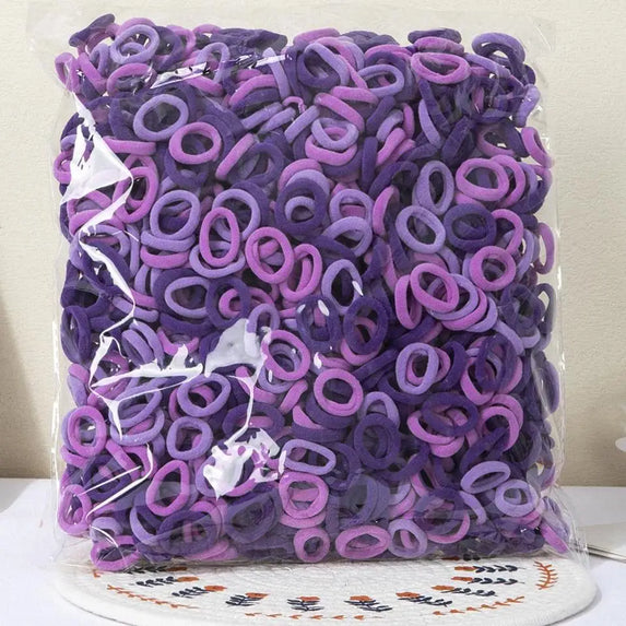 100/300/500pcs Girls Elastic Hair Bands Children Ponytail Hold Hair Tie Rubber Band Scrunchie Kids Hair Accessories for women