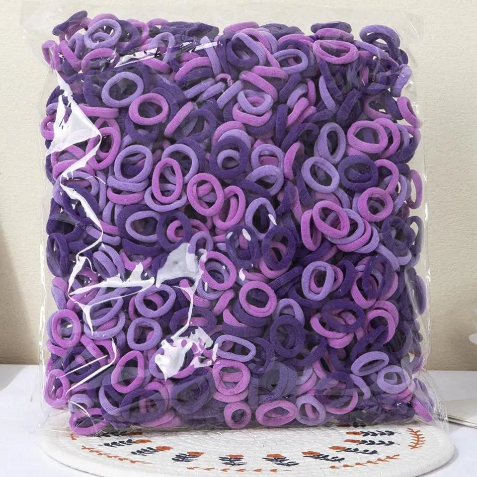 100/300/500pcs Girls Elastic Hair Bands Children Ponytail Hold Hair Tie Rubber Band Scrunchie Kids Hair Accessories for women