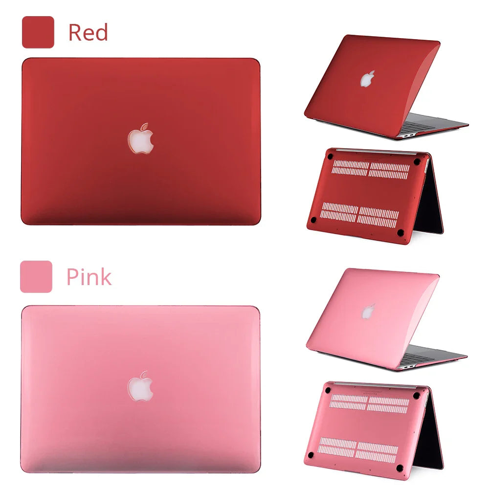 Crystal Matte Laptop Case For Macbook Air 13 A2337 13.6 A2681 For Chip Pro 13 A2338 For MacBook Pro 14 16 Case Protective Cover