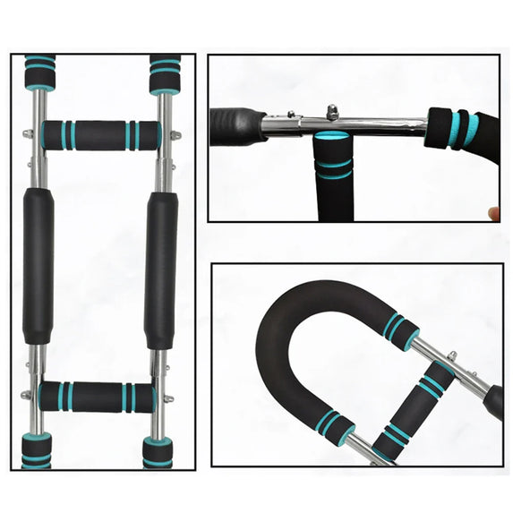 Twister Arm Exerciser with Foam Handle Adjustable Spring Workout Bar Forearm Triceps Chest Expander Portable Fitness Equipment