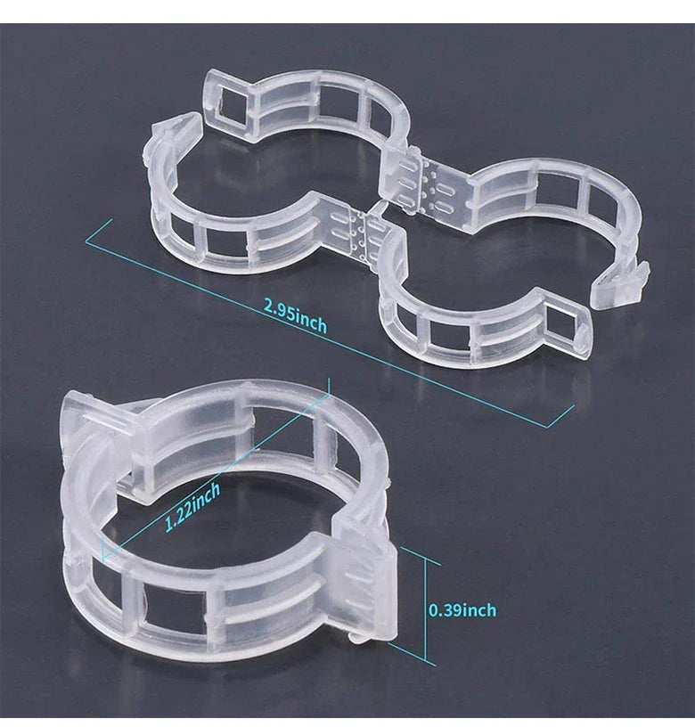 Plant Clips Supports Reusable Plastic Connects Fixing Vine Tomato Stem Grafting Vegetable Plants Orchard and Garden Tools