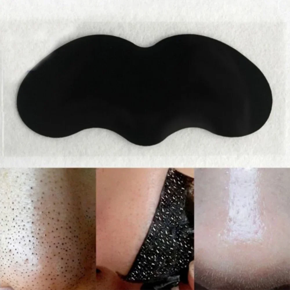 10 Pcs Bamboo Charcoal Blackhead Removal Nasal Patch Remove Acne Peel-off Nasal Strips Nose Spot Sticker Face Pore Cleaner Mask