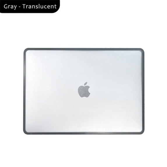 Laptop Case For 2022 MacBook M2 Pro 13 A2338 Cover with Cooling Holes TPU Edge PC Cover for 2023 M3 Pro 14 16.2 Air 15 Case