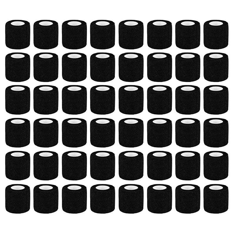 5/10/15/20 Black Tattoo Grip Bandage Cover Wraps Tapes Nonwoven Waterproof Self Adhesive Finger Protection Tattoo Accessories