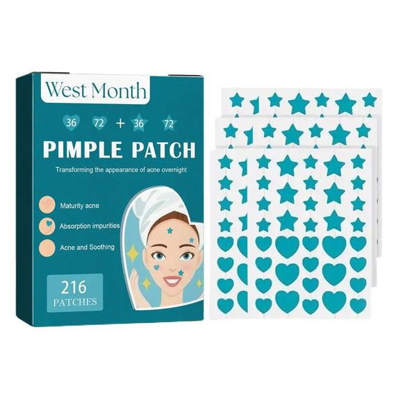5/6ps Color Star Invisible Skin Care Patch PE Material Waterproof A Variety Of Colors To Choose