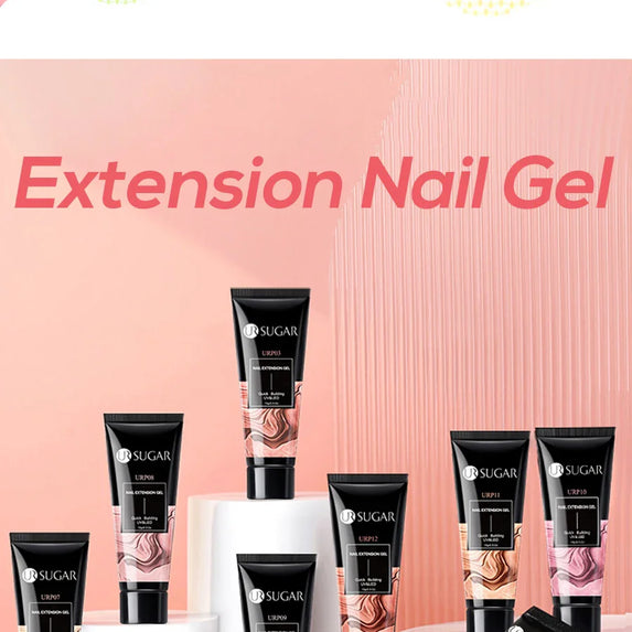 UR SUGAR 15ml Nail Extension Gel Soak Off UV LED Acrylic Crystal White Clear Nude Gel Nail Polish UV Construction Gel
