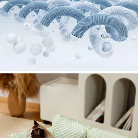 Cat Summer Beds Pet Sofa Dog Nest Removable Washable Waterproof Breathable Ice Silk Soft Cat Bed Small Kitten House