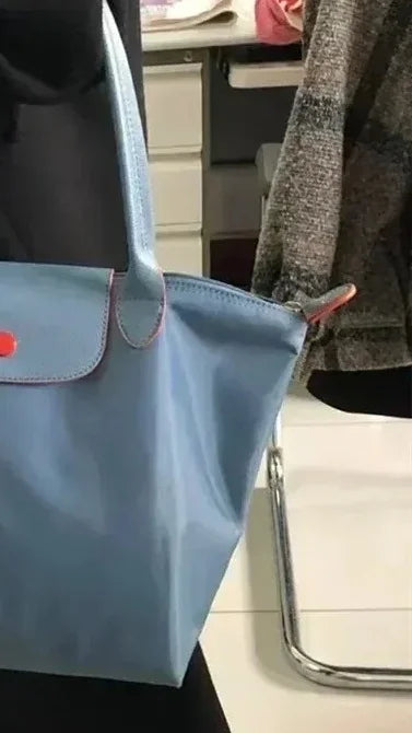 HOT Women Foldable hobo Bags Classics Lady Tote Bag Embroidered Shoulder Bags  Fashion Nylon Handbag Bag for travel