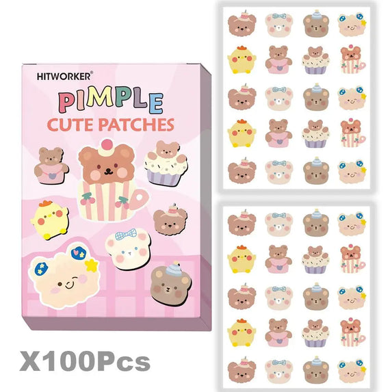 New Acne Patch Repair Facial Deep Cleansing Bear Invisible Pimple Removal Anti-Acne Patches Spots Marks Concealer Beauty