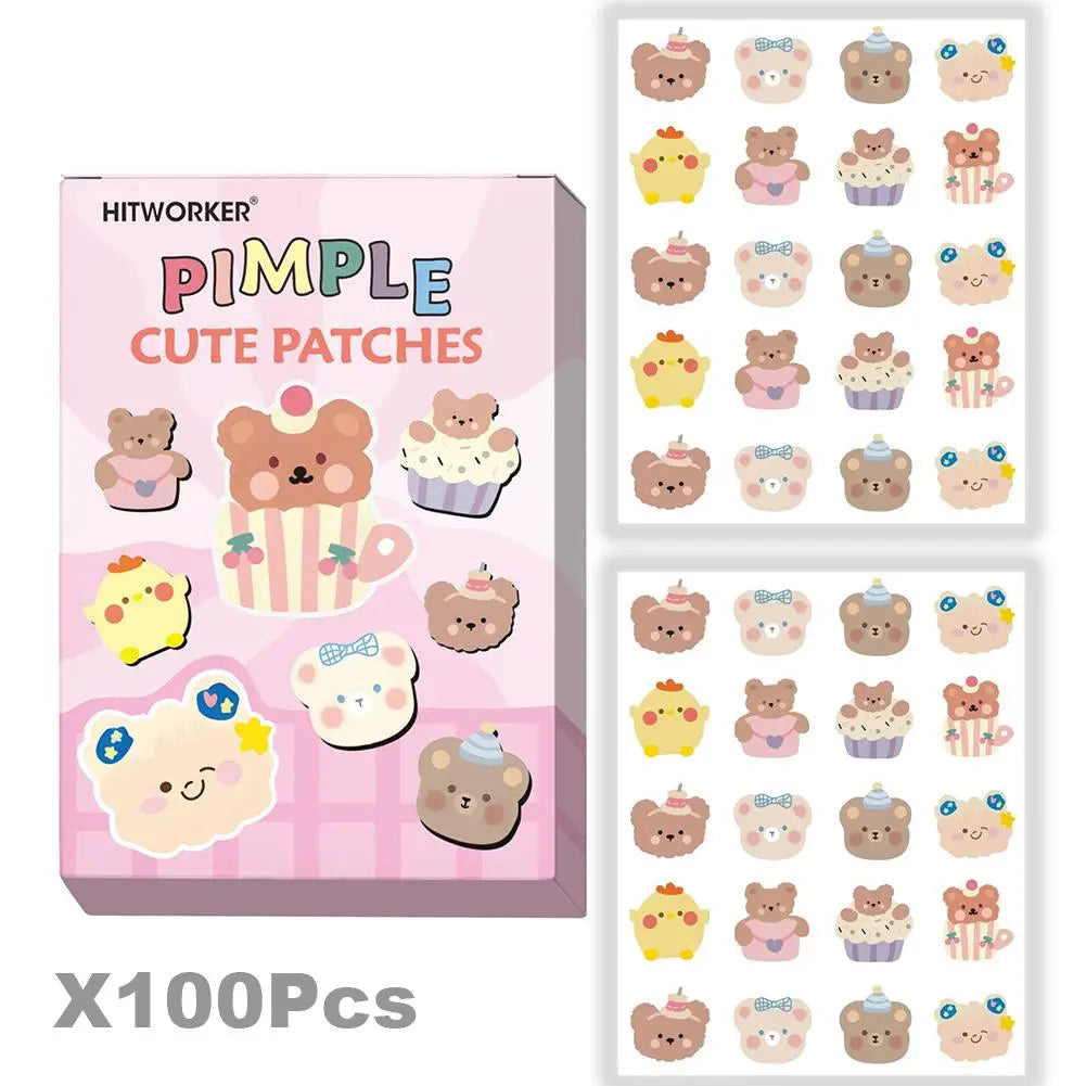 New Acne Patch Repair Facial Deep Cleansing Bear Invisible Pimple Removal Anti-Acne Patches Spots Marks Concealer Beauty