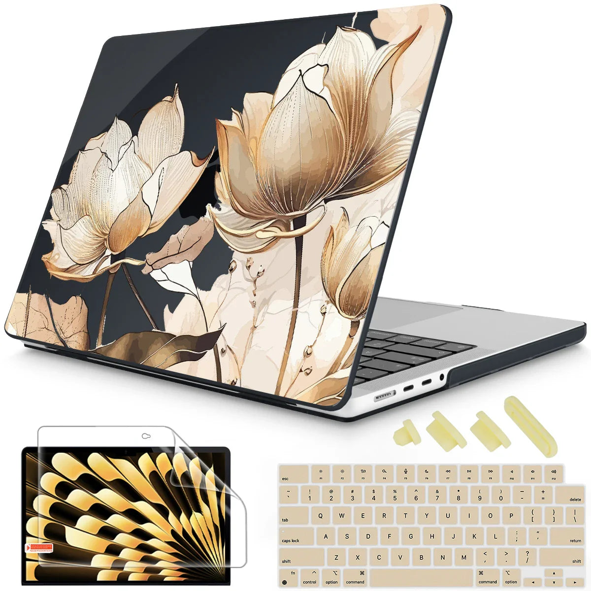 Unique Traditional Hard case for Macbook 2025 M4 A3240 Pro 14 16 M3 2024 M2 Air 13 A2681 Air 15 A2941 2023 Pro 13 A2338 M1 A2337