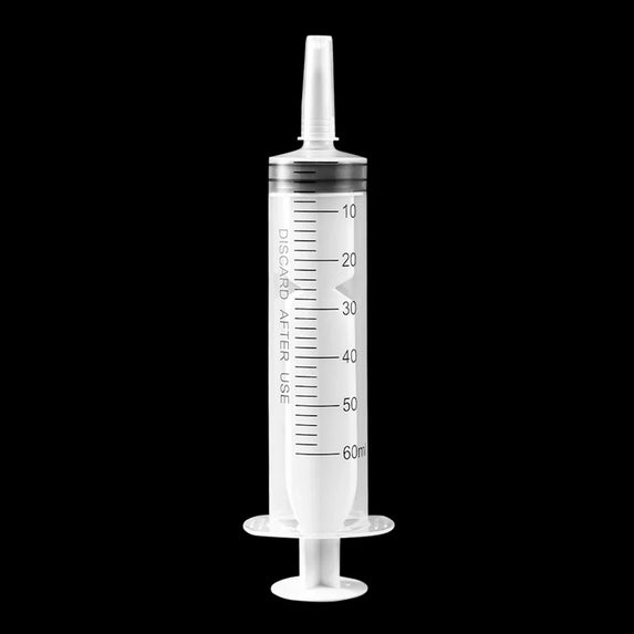60ml/100ML Feeding Syringe Glue Filling Enema Syringe Nutrient Sterile Without Needle Watering for Industrial Hydroponics