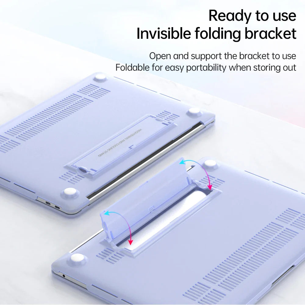 Laptop protective shell For Apple Macbook Air 13.6 A3113 A3240 M4 Air 15.3 A3241 Case For MacBook M1 M2 Pro 13 A2338 Case Pro 14