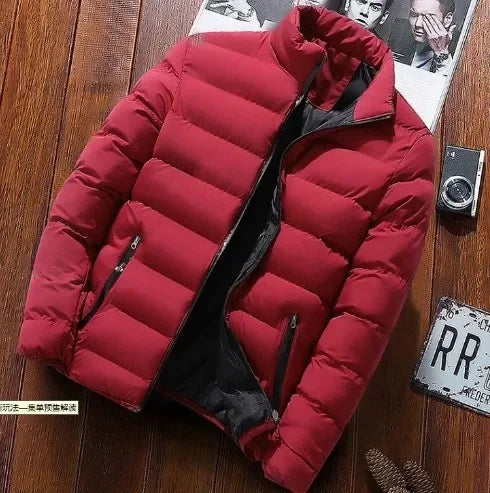 Casual Slim Fit Cotton Coat For Men And Women 2021 Winter Thickened Padded Jacket Fashionable Stand Collar Student Style