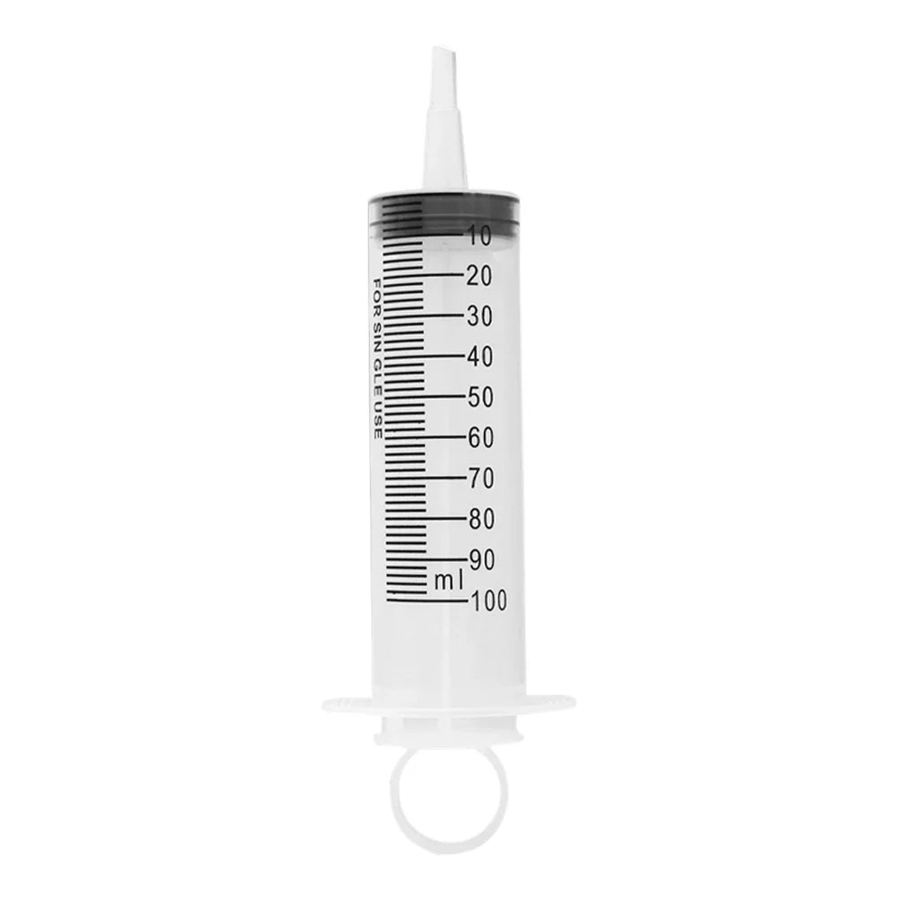 20-150ml Measuring Syringe Glue Filling Plastic Syringe Nutrient Sterile Without Needle Watering Refilling for Animal Feeding