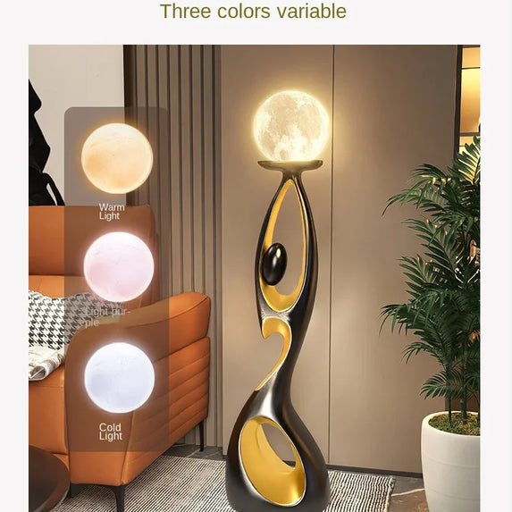 Home Art Decor,Light Luxury, Creative Living Room, TV Cabinet, Floor Decorative, Resin Abstract Sculpture, Housewarming Gift