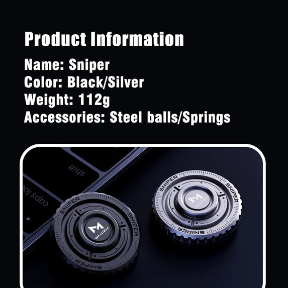 Fidget spinner Mechanical Coin Fingertip Stainless Steel EDC Anti-stress Fidget Slider Spinner Office Toys for Adult Gifts
