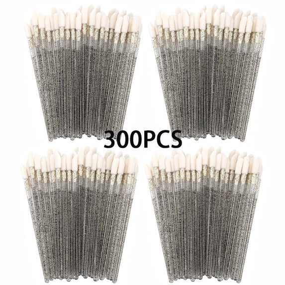 100/300PCS Disposable Lip Brush Makeup Brushes Lipstick Applicator Wands Wholesale Eyelashes Extension Tool Beauty Accessories