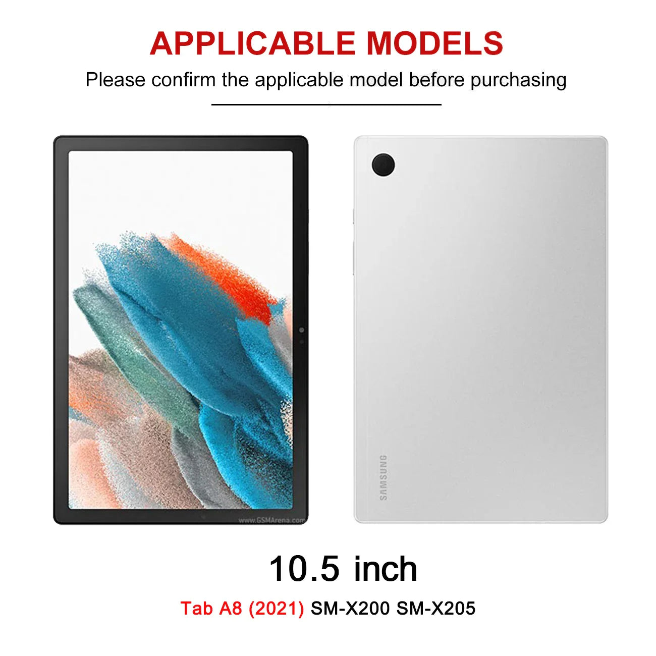 Tablet Stand Protection Flip For Samsung Galaxy Tab A8 10.5'' 2021 Cover for SM-X200 X205 Case Tri-fold Back Case for x200 Film