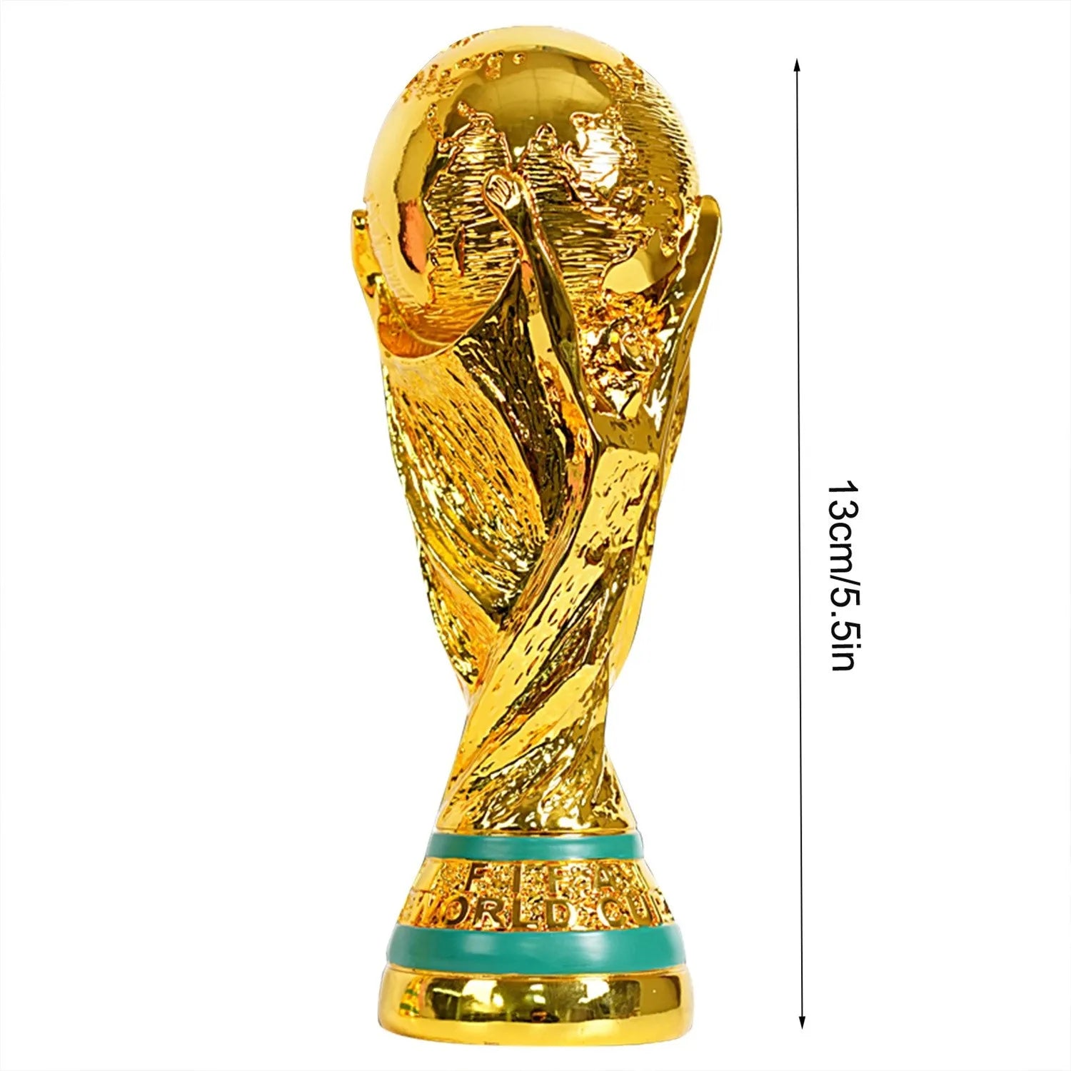 Golden Resin Football Trophy Champions Soccer Trophies Resin Ornament Football Fan Gift Home  Decoration Craft