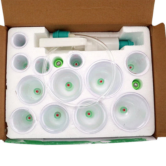 12/6 Pcs Jar Vacuum Cupping Cans Device for Massage Meridian Therapy Acupuncture Anti Cellulite Suction Cup Body Massage Cans