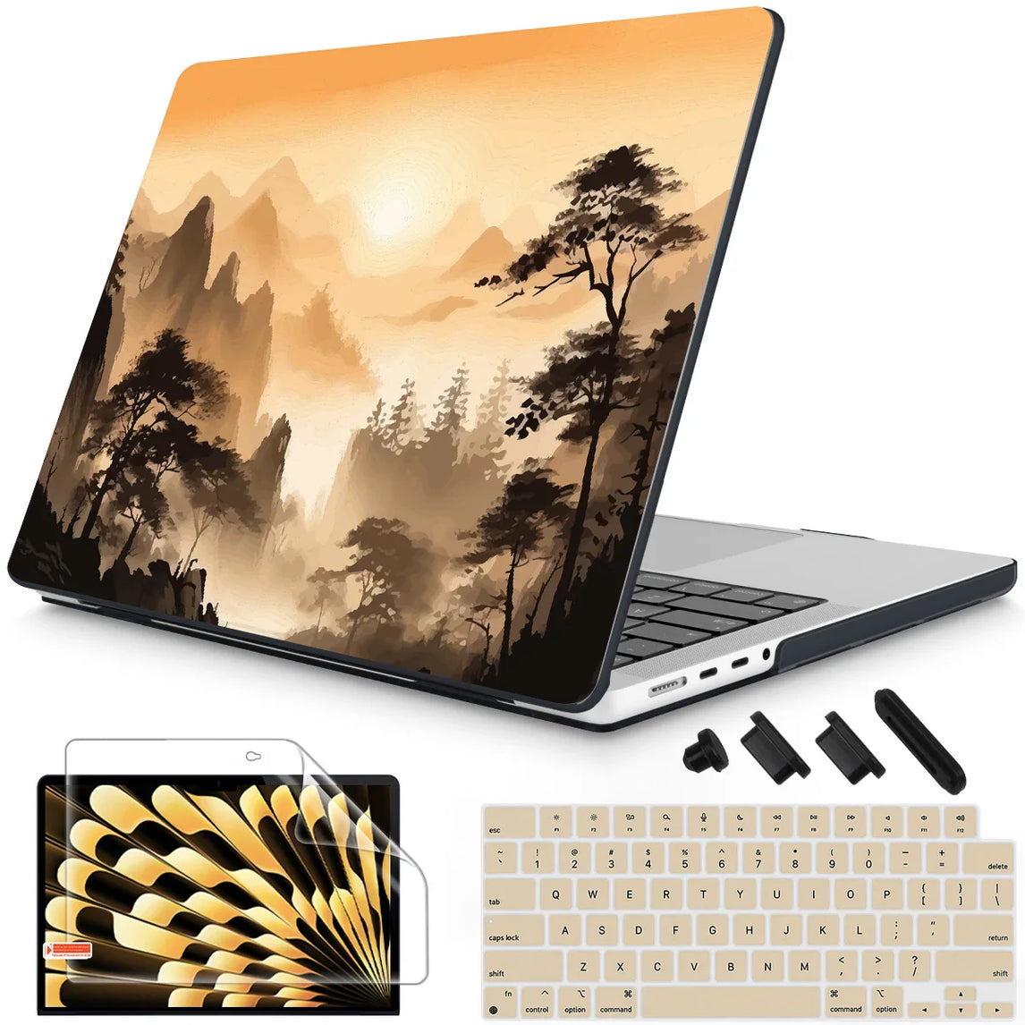 Unique Traditional Hard case for Macbook 2025 M4 A3240 Pro 14 16 M3 2024 M2 Air 13 A2681 Air 15 A2941 2023 Pro 13 A2338 M1 A2337