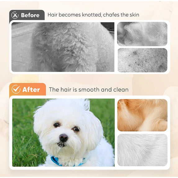 Pet Bath Brush 2025 New 2 In 1 Dog Bath Brush With Built-in Shampoo Dispenser Pet Wash Brush Dogs Cats Grooming Massage Brush