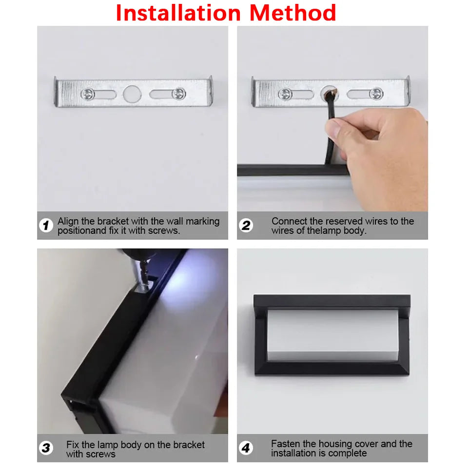 Led Outdoor Wall Light Waterproof IP66 Motion Sensor Led Outdoor Lighting Porch Lights Balcony Garden Lights Outdoor Wall Lamp
