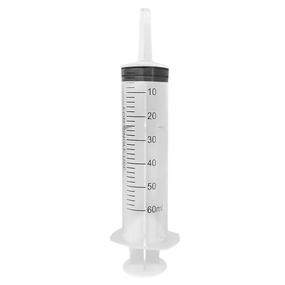 20-150ml Measuring Syringe Glue Filling Plastic Syringe Nutrient Sterile Without Needle Watering Refilling for Animal Feeding