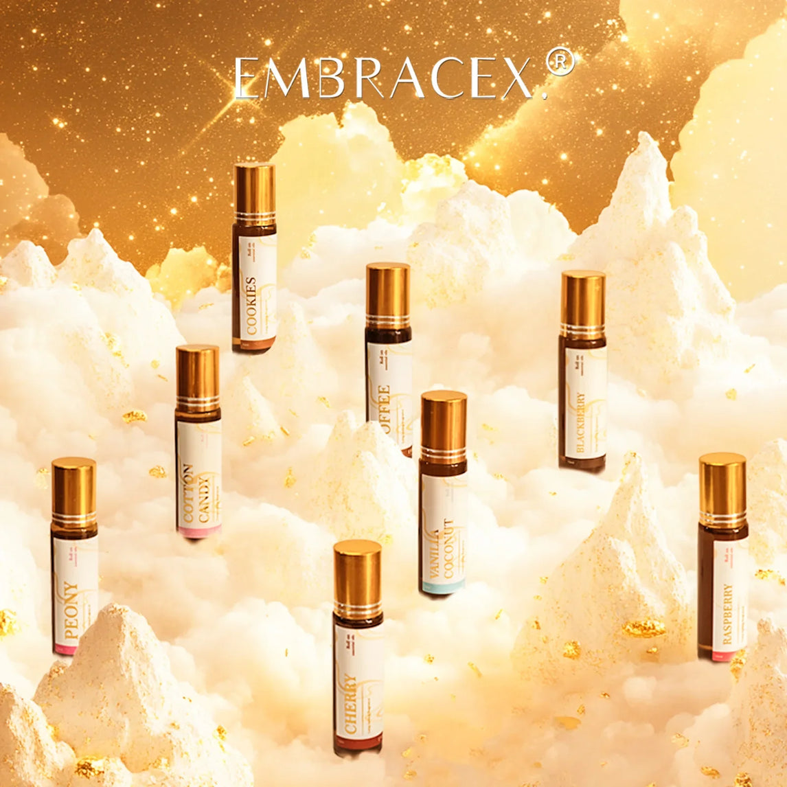 0.33fl.Oz Roller Essential Oils Fragrance Long Lasting Roll-On Essential Oils Gifts aromatherapy perfume Vanilla coconut