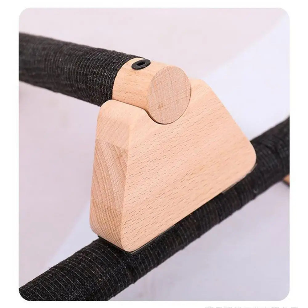 2PCS Solid Wood Push Up Bar Pull Up Stand Handles Parallettes Handles Exercise Equipment For Home Wood Parallettes Bar