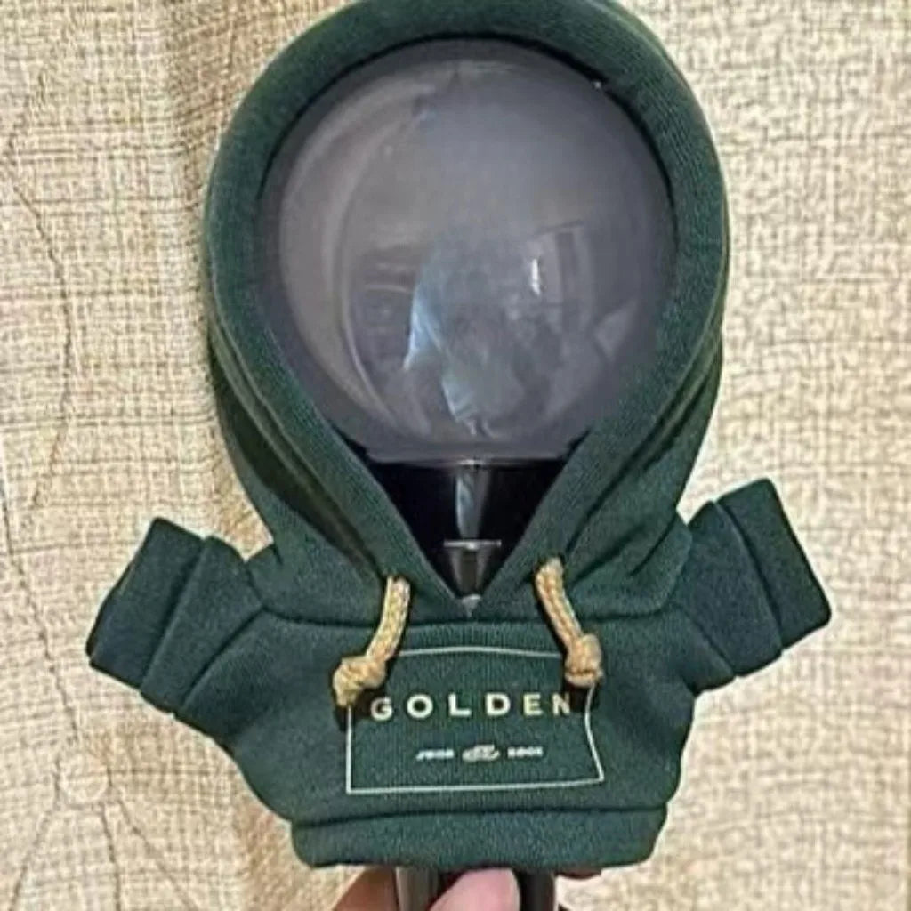 Kpop Idol Jungkook Golden Light Stick Cape Mini Green Clothes Hoodies