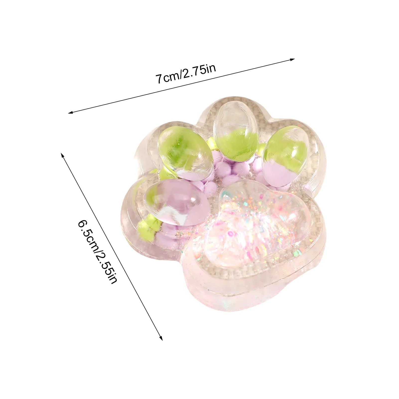 Cat Paw Squeeze Toy  Large Squeeze Cat Paw Toys Silicone PVC  Toys Sticky Soft Pinching  Decompressing Toy for Stress Relief