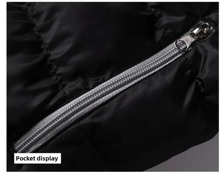Casual Slim Fit Cotton Coat For Men And Women 2021 Winter Thickened Padded Jacket Fashionable Stand Collar Student Style