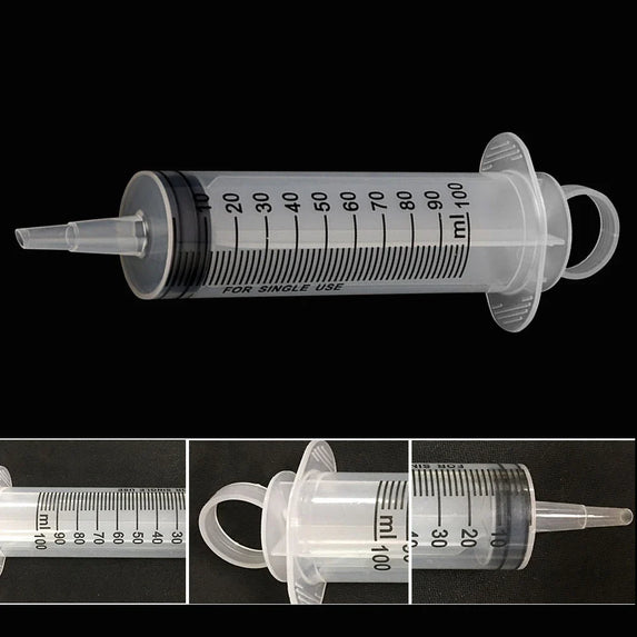 20-150ml Measuring Syringe Glue Filling Plastic Syringe Nutrient Sterile Without Needle Watering Refilling for Animal Feeding