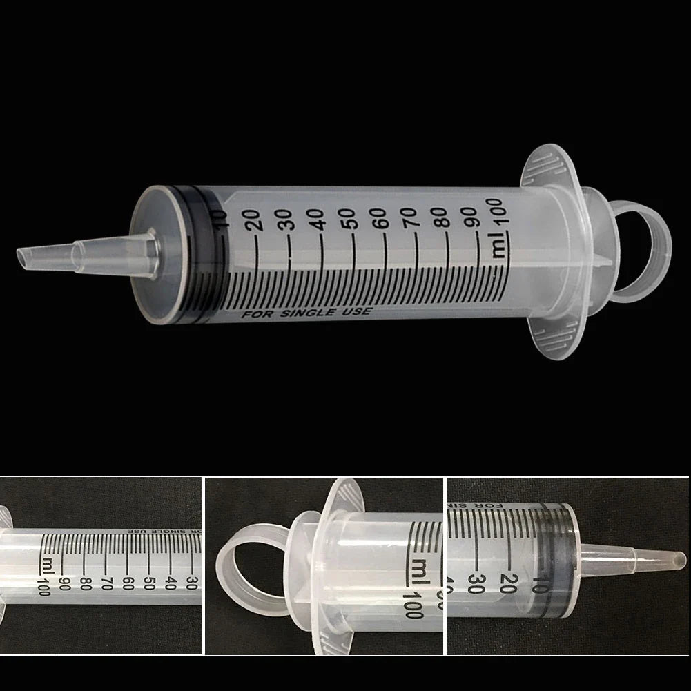 20-150ml Measuring Syringe Glue Filling Plastic Syringe Nutrient Sterile Without Needle Watering Refilling for Animal Feeding