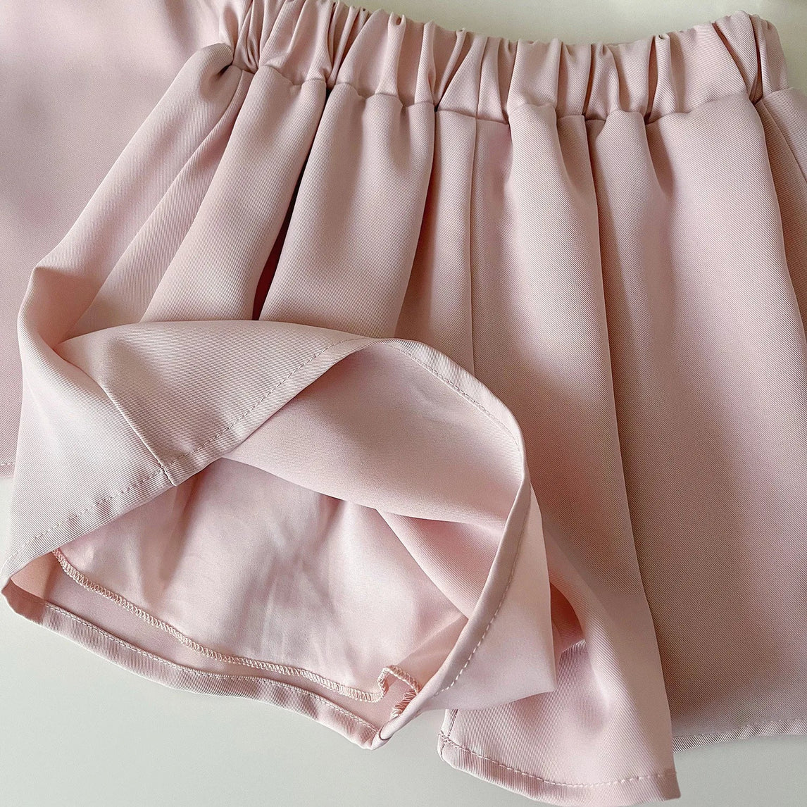 Children's Suit For Girls Summer Cute Three Flowers Short Sleeve Tshirt + Shorts 2 PC Sets Casual Outfit Baby Kids Clothing 