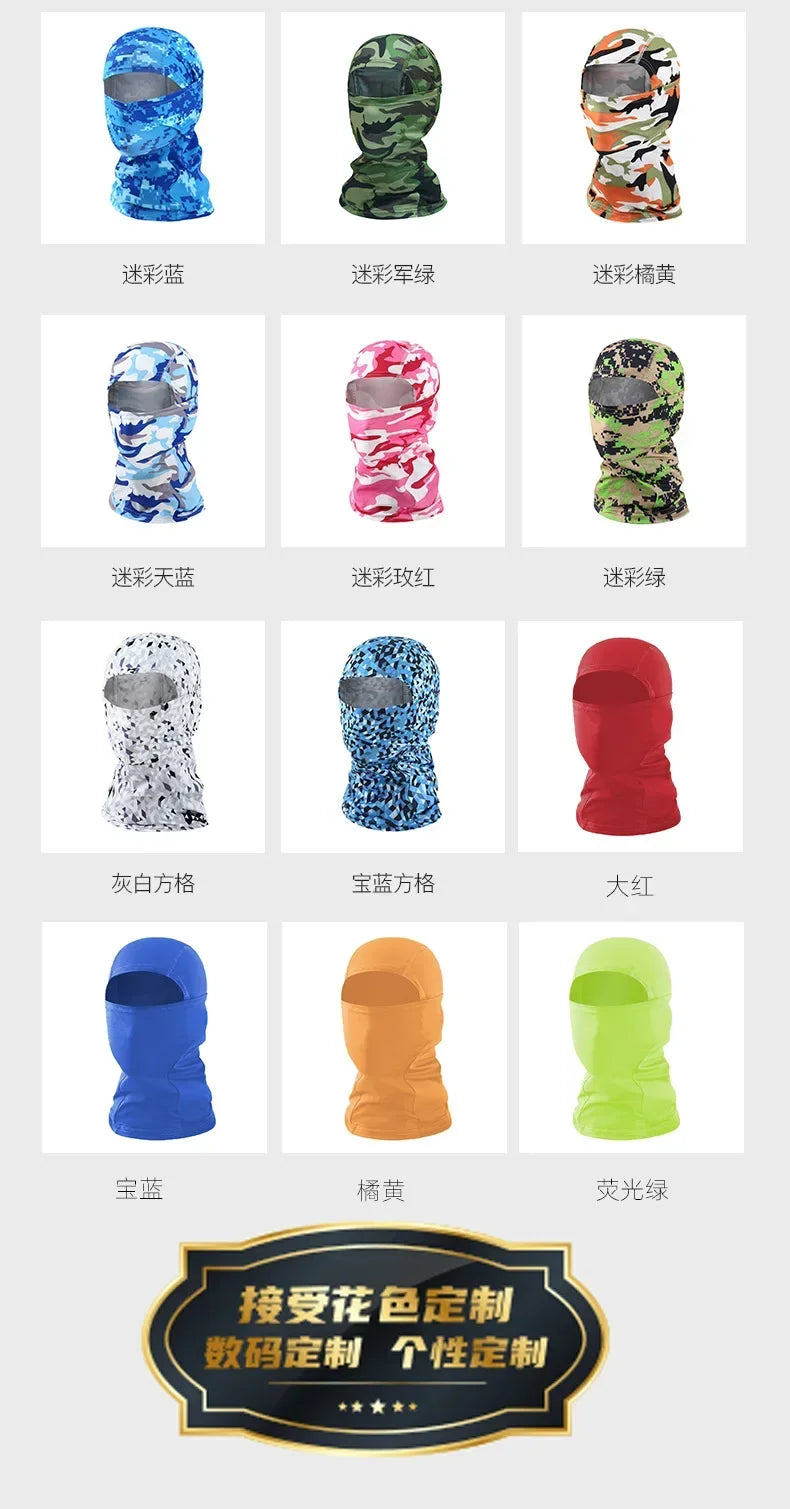 Camouflage Balaclava Full Face Mask Ski Bike Cycling Hunting Head Cover Scarf Blaclava Cap Bandanas Men