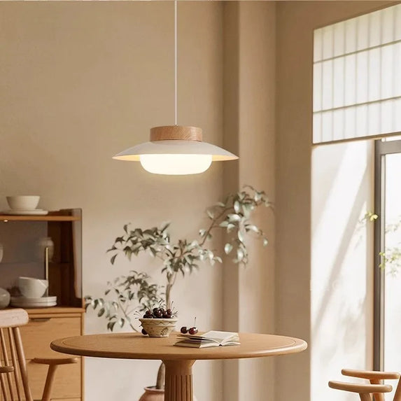 Cream Style Restaurant Pendant Light Wooden Style Dining Table Light Antique Dining Room Round Table Counter Pendant Light