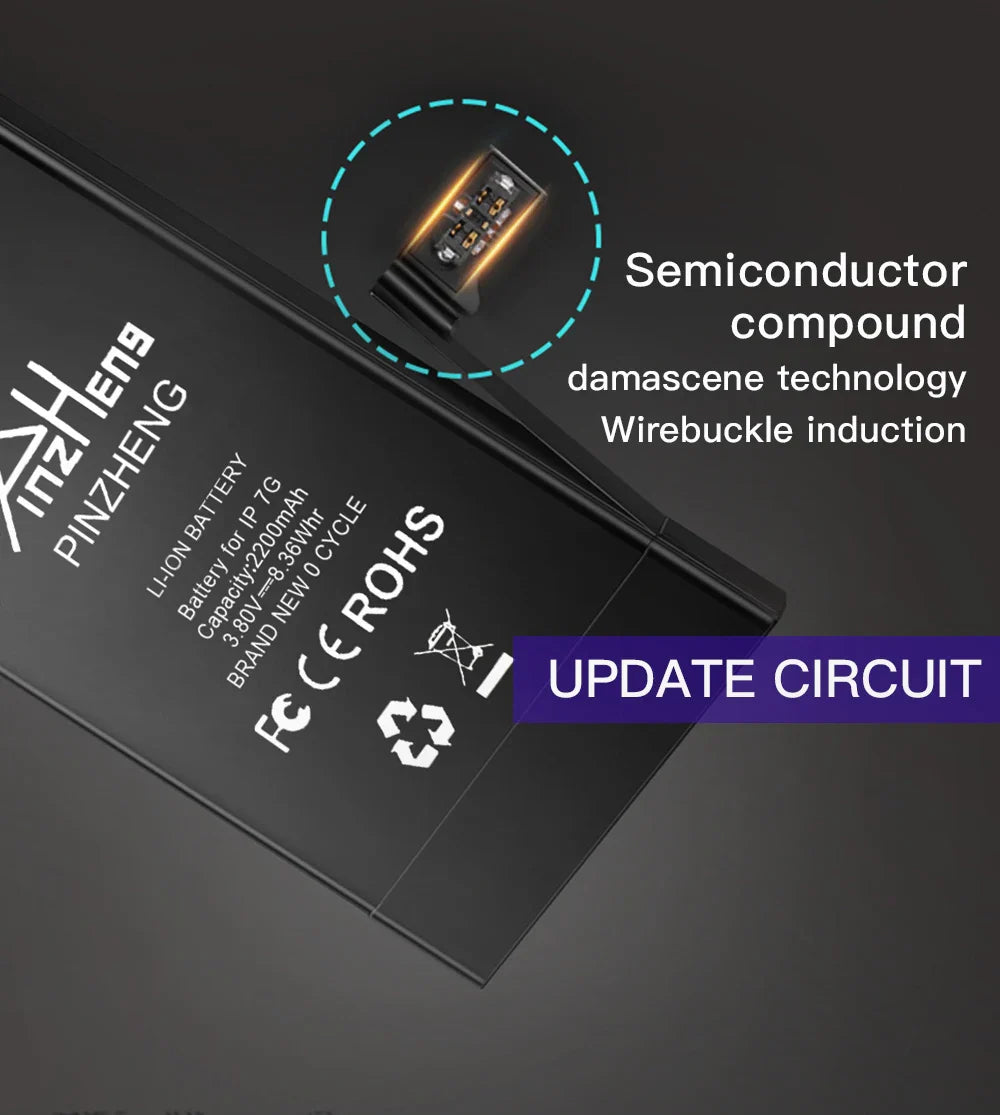 PINZHENG Battery For iPhone X XR XS 11 12 13 Mini Max Pro Promax Real High Capacity Replacement Bateria Warranty One Year