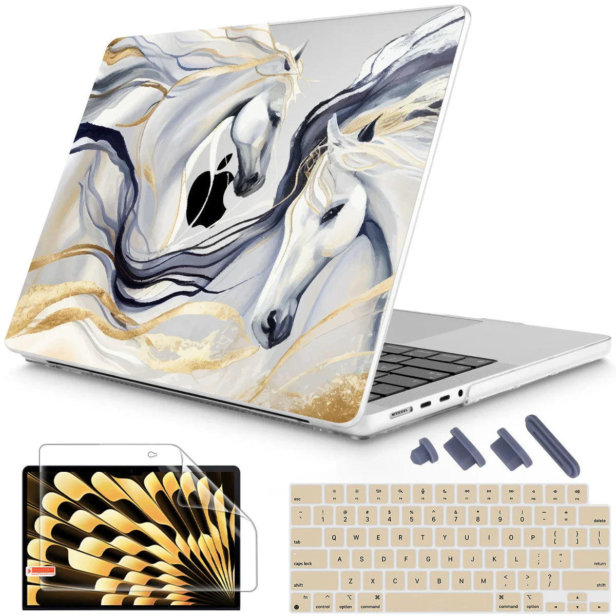 Unique Traditional Hard case for Macbook 2025 M4 A3240 Pro 14 16 M3 2024 M2 Air 13 A2681 Air 15 A2941 2023 Pro 13 A2338 M1 A2337