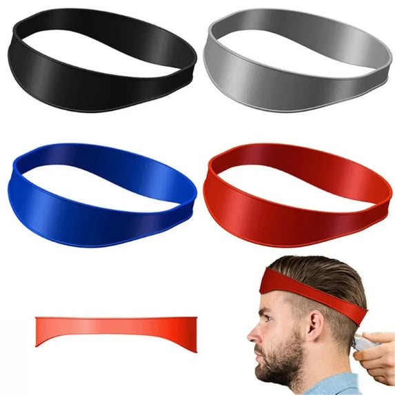 DIY Home Hair Trimming Home Haircuts Curved Headband Silicone Neckline Shaving Template Hair Cutting Guide Hair Styling Tools