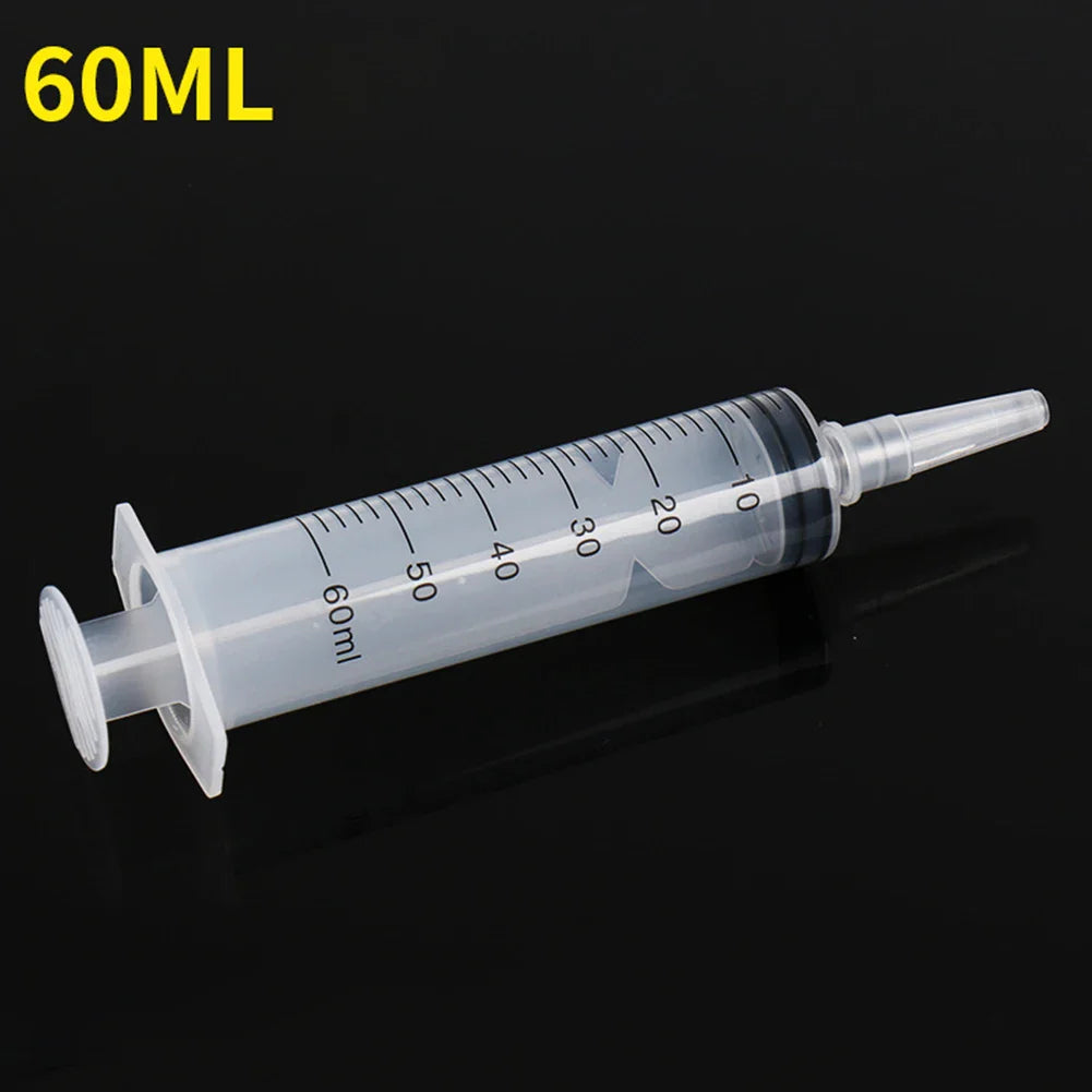 20-150ml Measuring Syringe Glue Filling Plastic Syringe Nutrient Sterile Without Needle Watering Refilling for Animal Feeding