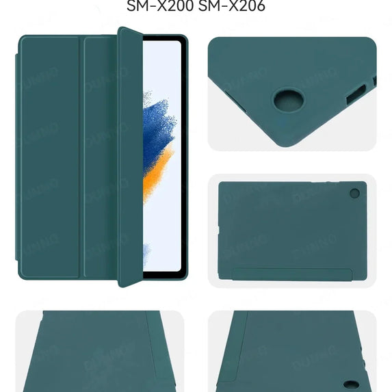 Case Fit Samsung Galaxy Tablet Case for S6 lite Tab A9 A8 A7 S7 S8 S9 and Plus FE Smart Auto Sleep Wake Function Silicone Cover