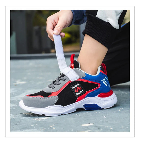 Four Seasons Children's Fashion Sports Shoes Boys' Running Leisure Breathable Outdoor Kids Shoes Lightweight Sneakers Shoes